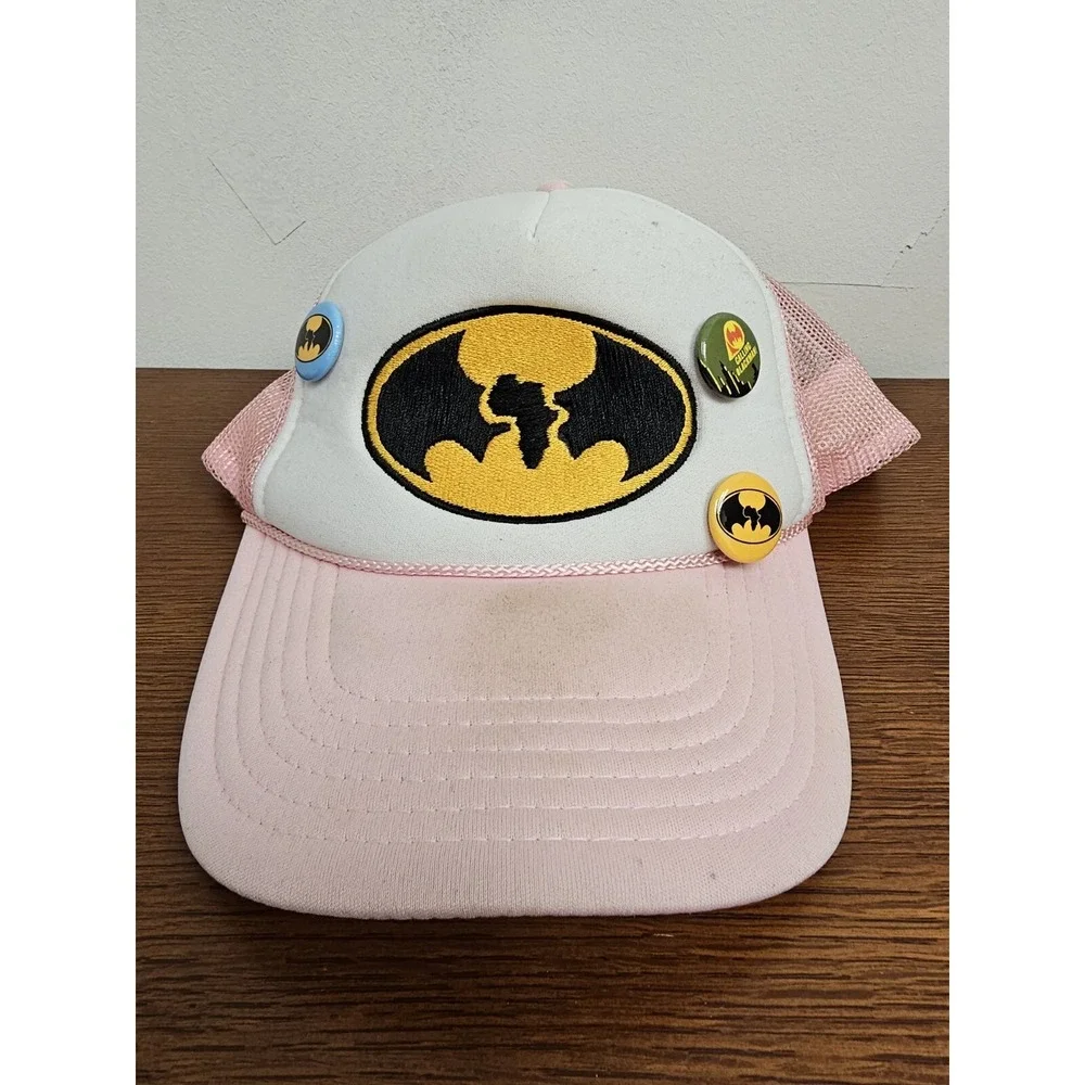 Black Angels In Flight BAIF Blackman Blackwoman Signal‎ Trucker With Pins Pink